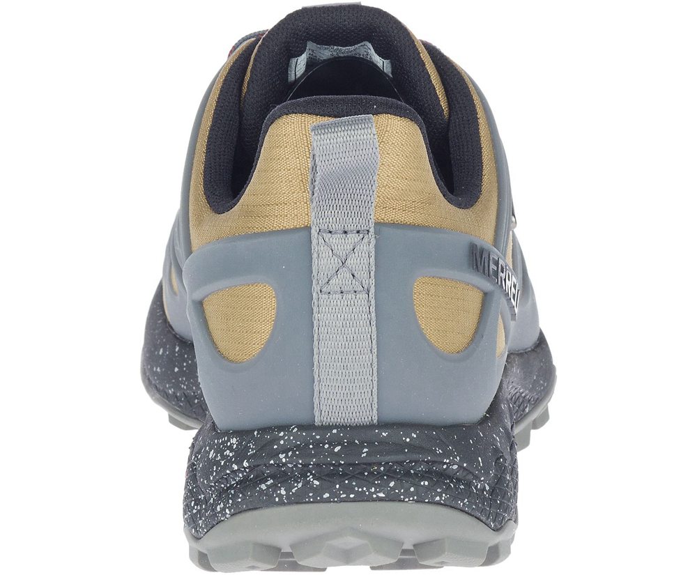 Merrell Hiking Shoes Yellow/Grey - Altalight Waterproof - Mens 36QGBPAZD